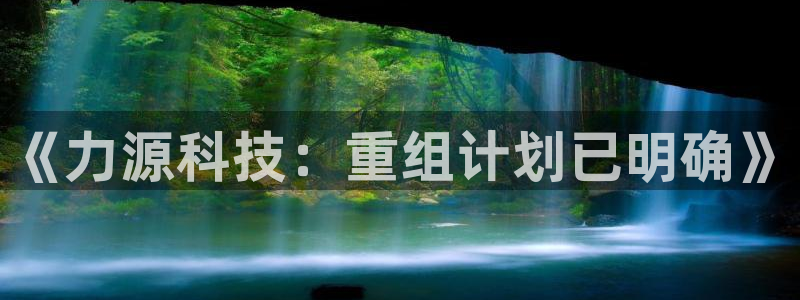 《力源科技：重组计划已明确》