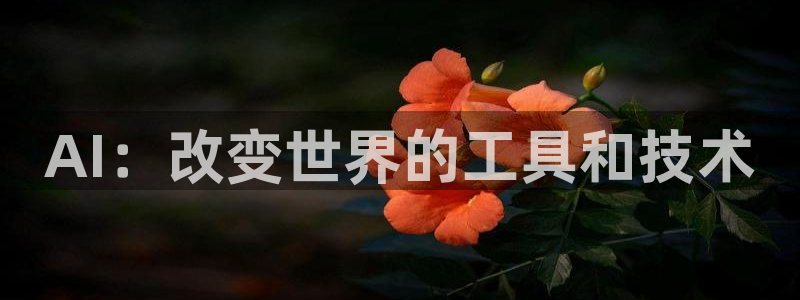 AI：改变世界的工具和技术